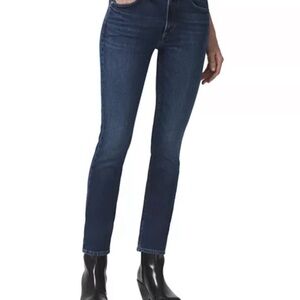 Citizens of Humanity Sloane High Rise Skinny Jeans in Baltic, Size 24